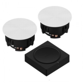 Set Sonos In-Ceiling Bocinas Plafon + Amp Amplificador Inalámbrico